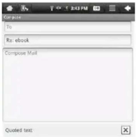 Compose To Re: ebook Compose Mail Quoted text