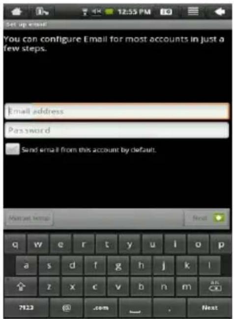 Set up email! You can configure Email for most accounts in just a few steps. Email address Password Send email from this account by default. Market Email Next q w e r t y u i o p a s d f g h j k l z x c v b h m ah 7123 @ .com → . Next