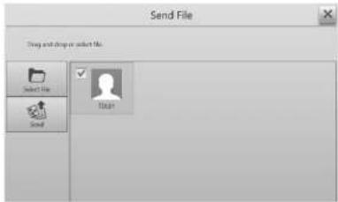 Send File Send and drop or select file. Select File Send Users