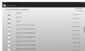 Scanned screenshot of a web interface displaying a list of user accounts with names and activity descriptions in Chinese.