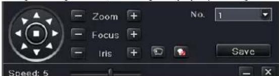 Zoom + Focus + Iris + No. 1 Save Speed: 5