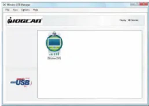 O6 Wireless USB Manager File View Options Help IOGEAR Display: All Devices =USB