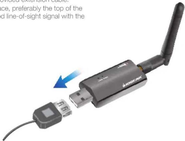 provided extension cable. ace, preferably the top of the and line-of-sight signal with the Line Port HODEAI