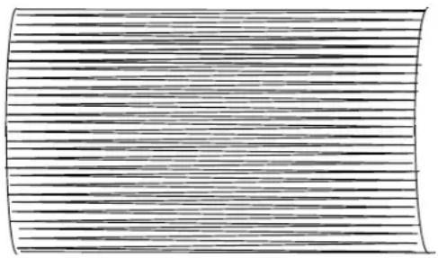 Scanned document page with dense horizontal lines of text, likely a form or structured record