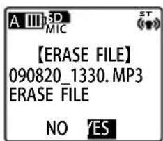 A III pSD MIC 【ERASE FILE】 090820_1330. MP3 ERASE FILE NO YES