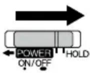 SANYO Xacti ICR-EH800D - Slide the POWER/HOLD switch to the HOLD position. - 1