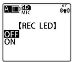 SANYO Xacti ICR-EH800D - Turning on/off the recording LED - 1