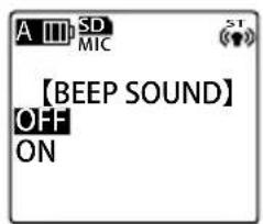 SANYO Xacti ICR-EH800D - Setting the "BEEP SOUND" - 1