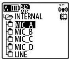 A III SD MIC INTERNAL MIC_A MIC_B MIC_C MIC_D LINE