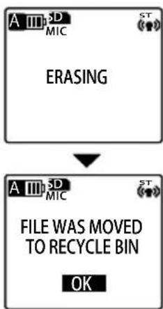 A 3D MIC ERASING A 3D MIC FILE WAS MOVED TO RECYCLE BIN OK
