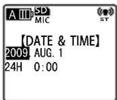 SANYO Xacti ICR-EH800D - Setting the calendar (date & time) - 14
