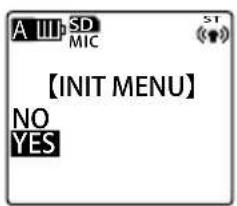 SANYO Xacti ICR-EH800D - Initializing the menu settings - 1