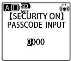 SANYO Xacti ICR-EH800D - ■ Setting a passcode - 1