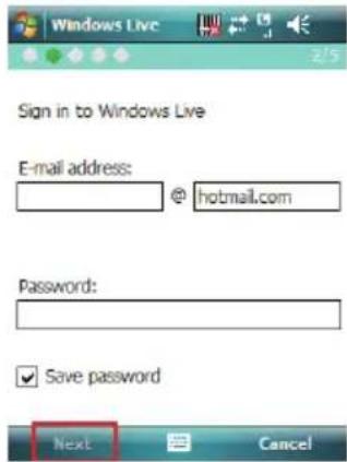 Sign in to Windows Live E-mail address: @hotmail.com Password: Save password Next Cancel