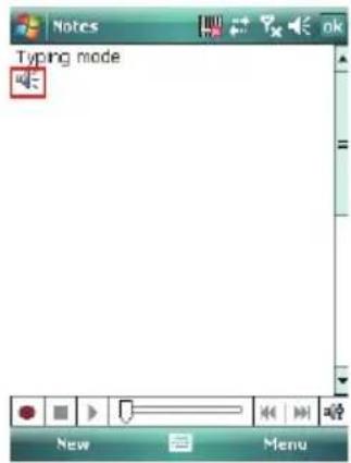 Typing mode New Menu