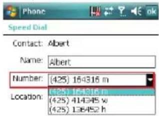 Speed Dial Contact: Albert Name: Albert Number: (425) 164316 m Location: (425) 164316 m (425) 414345 w (425) 136452 h