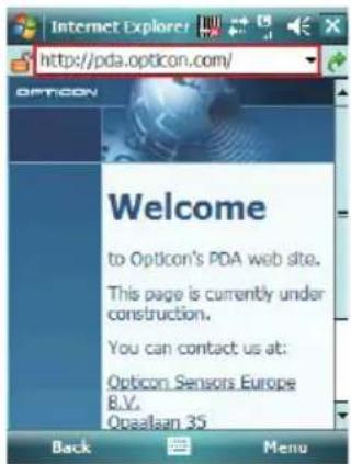 Welcome to Opticon's PDA web site. This page is currently under construction. You can contact us at: Opticon Sensors Europe B.V. Oqalaam 35