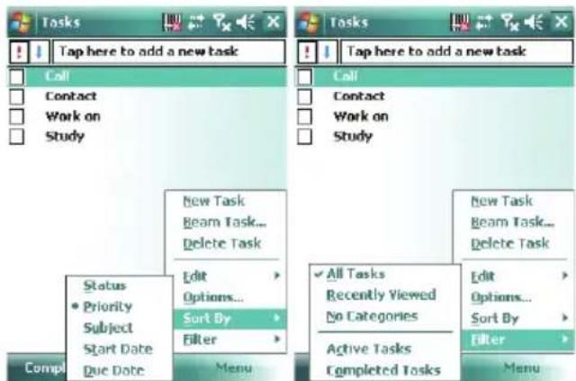Tap here to add a new task Call Contact Work on Study Status • Priority Subject Start Date Due Date New Task Beam Task... Delete Task Edit Options... Sort By Filter Menu All Tasks Recently Viewed No Categories Active Tasks Completed Tasks Tap here to add a new task Call Contact Work on Study New Task Beam Task... Delete Task Edit Options... Sort By Filter Menu