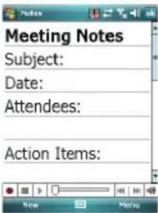 Opticon H19A - Creating a Note by Using a Template - 5