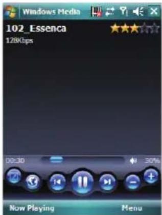 Windows Media 102_Essenca 128Kbps 00:30 30% Now Playing Menu