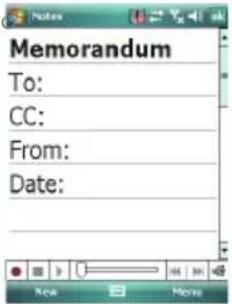 Opticon H19A - Creating a Note by Using a Template - 6
