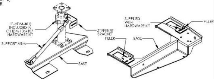 (C-HDM-401) INCLUDED IN C HDM 106/107 HARDWARE KIT SUPPORT ARM BASE STIFFENER BRACKET FILLER SUPPLIED WITH HARDWARE KIT FILLER BASE