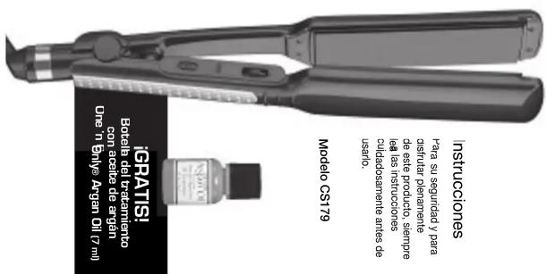I'GRATIS! Bottel del trasministro con accela de argan une n. briny Argan Oil (7 ml) Modelo CS179 Instructiones Pera su segundad y para distura primante leudrosamente aires de ustelo. leda instructores leimpe de daste produto, simpere