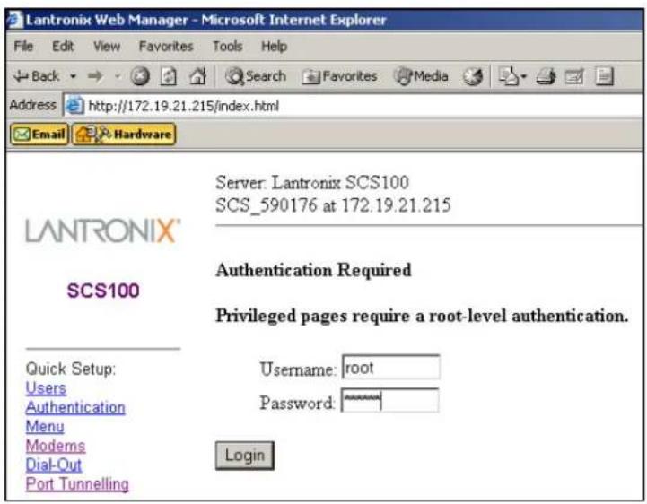 Lantronix SCS400-12 - Name/Log Access Status Connect - 1
