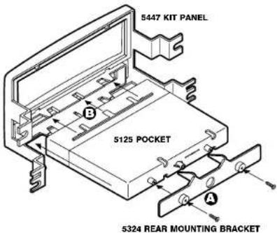 5447 KIT PANEL 5125 POCKET A 5324 REAR MOUNTING BRACKET