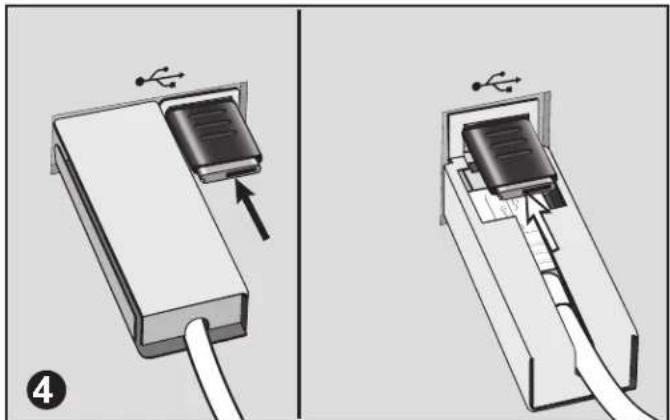 KENSINGTON K67718US - SECURING TWO USB PORTS WITH A PERIPHERAL USING THE USB PORT LOCK & CABLE GUARD - 4