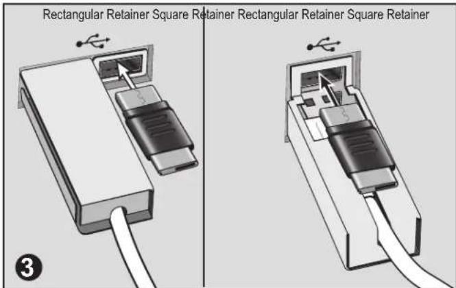 KENSINGTON K67718US - SECURING TWO USB PORTS WITH A PERIPHERAL USING THE USB PORT LOCK & CABLE GUARD - 3