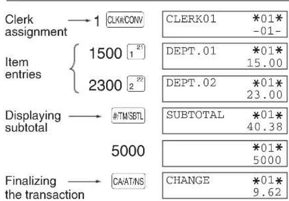 SHARP XEA-506 - Finalizing the transaction - 1