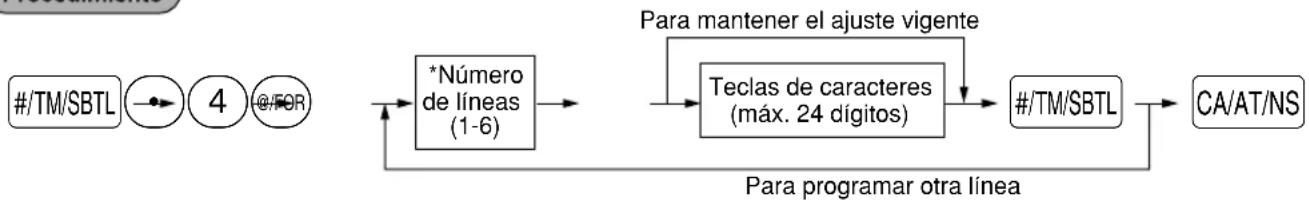 SHARP XEA-506 - ■ Mensajes de membrete - 1