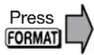 MITSUBISHI WD-60738 - Sample Uses of the FORMAT Key - 5