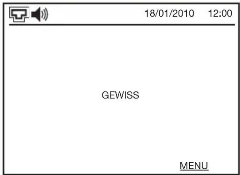 18/01/2010 12:00 GEWISS MENU