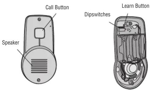 Call Button Speaker Dipswitches Learn Button