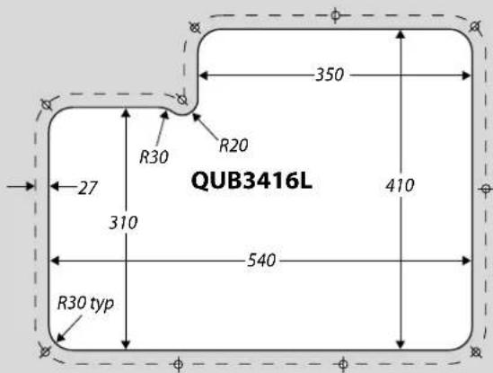QUB3416L R30 R20 350 27 310 410 540 R30 typ