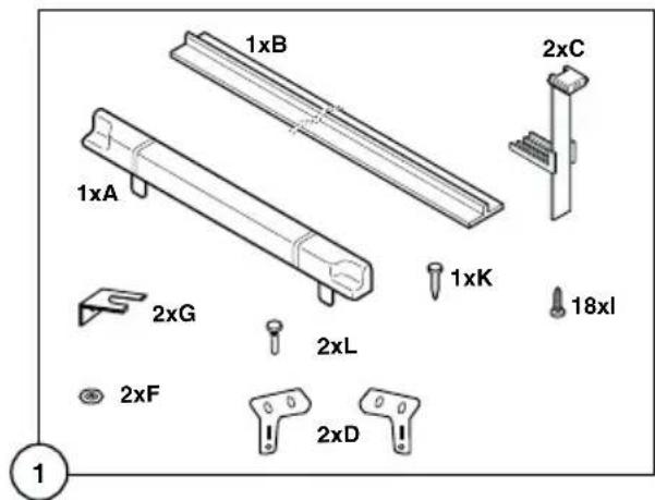 1xB 2xC 1xA 1xK 2xG 2xL 18xl 2xF 2xD 1