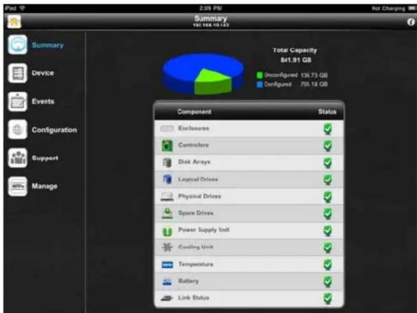 Promise Technology E830FD - Viewing a VTrak Subsystem - 1