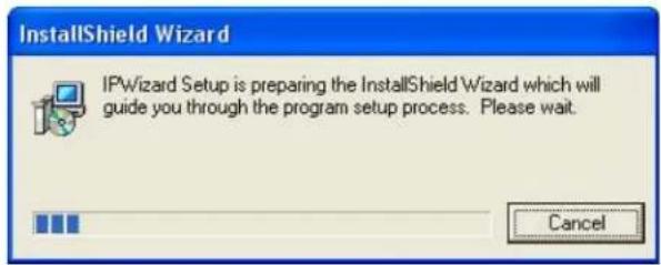 InstallShield Wizard IPWizard Setup is preparing the InstallShield Wizard which will guide you through the program setup process. Please wait. Cancel
