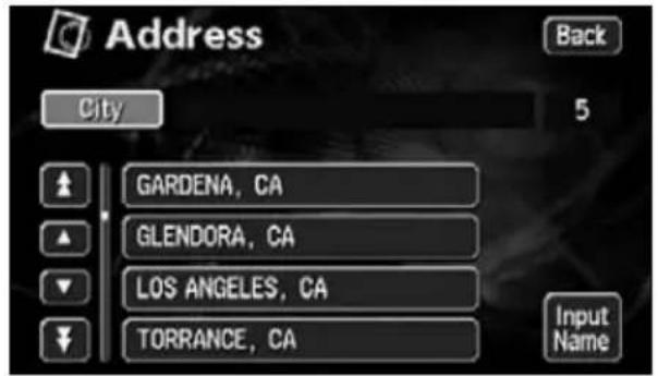 ECLIPSE AVN6620 - Touch the city name to be displayed. - 1