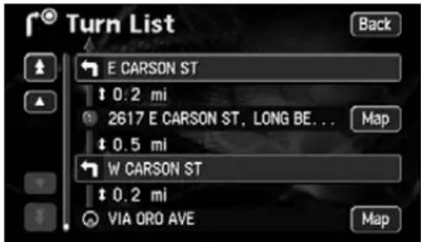 ECLIPSE AVN6620 - Display route data (guided road information) - 2