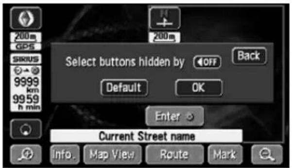 ECLIPSE AVN6620 - Setting touch switches to display or not display - 2