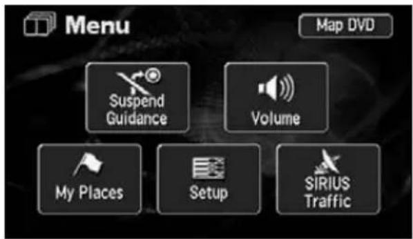 ECLIPSE AVN6620 - Menu screen - 2