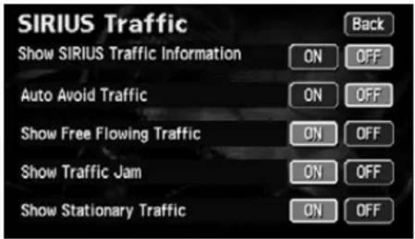 ECLIPSE AVN6620 - Setting of traffic jam avoidance - 2