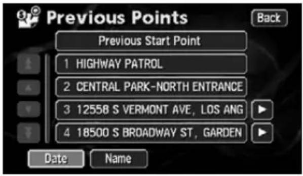 ECLIPSE AVN6620 - Touch the destination archive to be displayed from the list. - 1