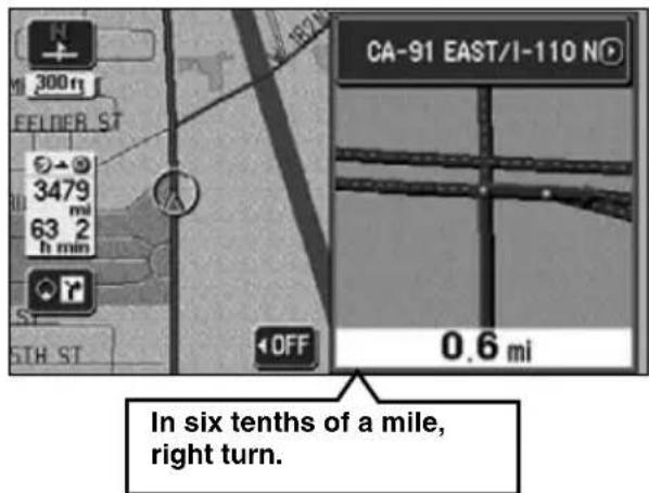 ECLIPSE AVN6620 - [Example of voice guidance in the vicinity of the destination while route guidance is in progress] - 1