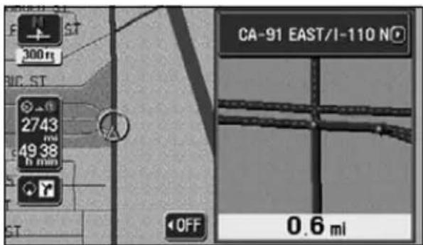 ECLIPSE AVN6620 - Canceling the intersection guidance screen - 1