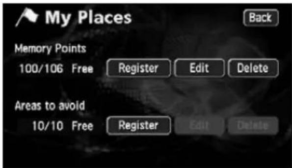 ECLIPSE AVN6620 - Registering detour memory points - 1