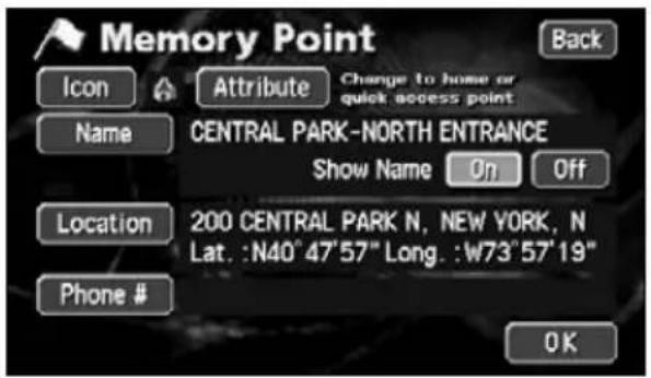 ECLIPSE AVN6620 - Changing the symbol of the memory point - 2